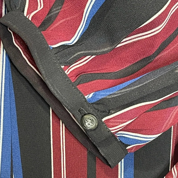 Madewell Wrap-Around Maxi Dress Stockdale Stripe‎ Boho Long Flowy Dress - Picture 5 of 11